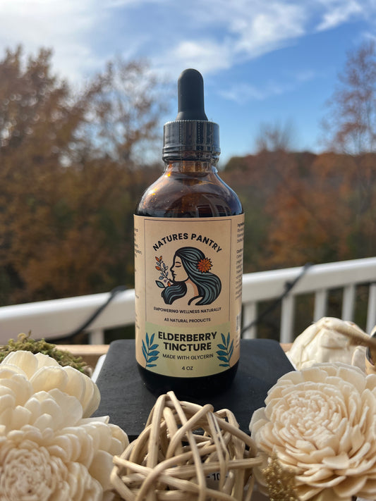 Organic Elderberry Tincture - Made with Glycerin (4oz)